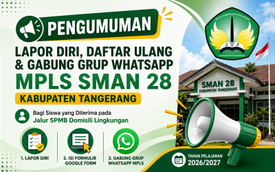 Lapor Diri dan Daftar Ulang Peserta Didik Baru SPMB Jalur Domisili Lingkungan